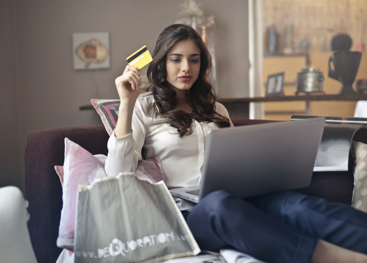 woman with laptop