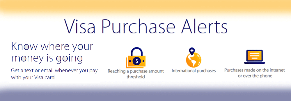 visa purchase alerts